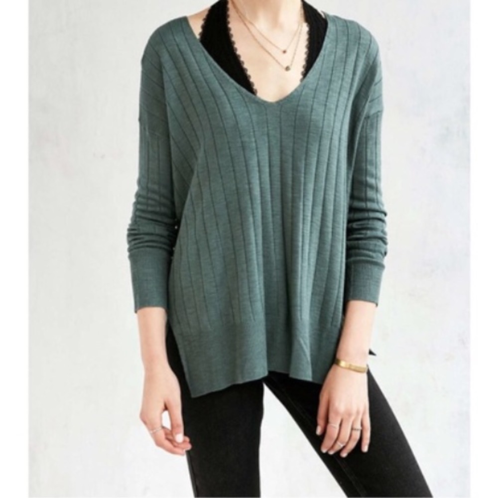 UO Kimchi Blue Deep V-Neck Sweater